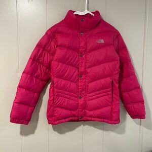 The North Face Girls Pink Puffer Jacket Size XL (18) Warm Winter Coat